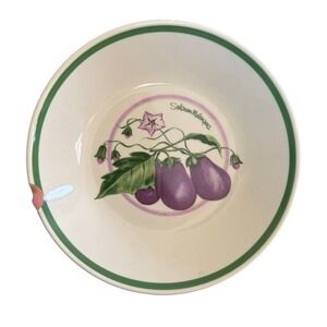 HIMARK New! 8.4"‎ Pasta Bowl Made In Italy Eggplant(Solanum Melongena)